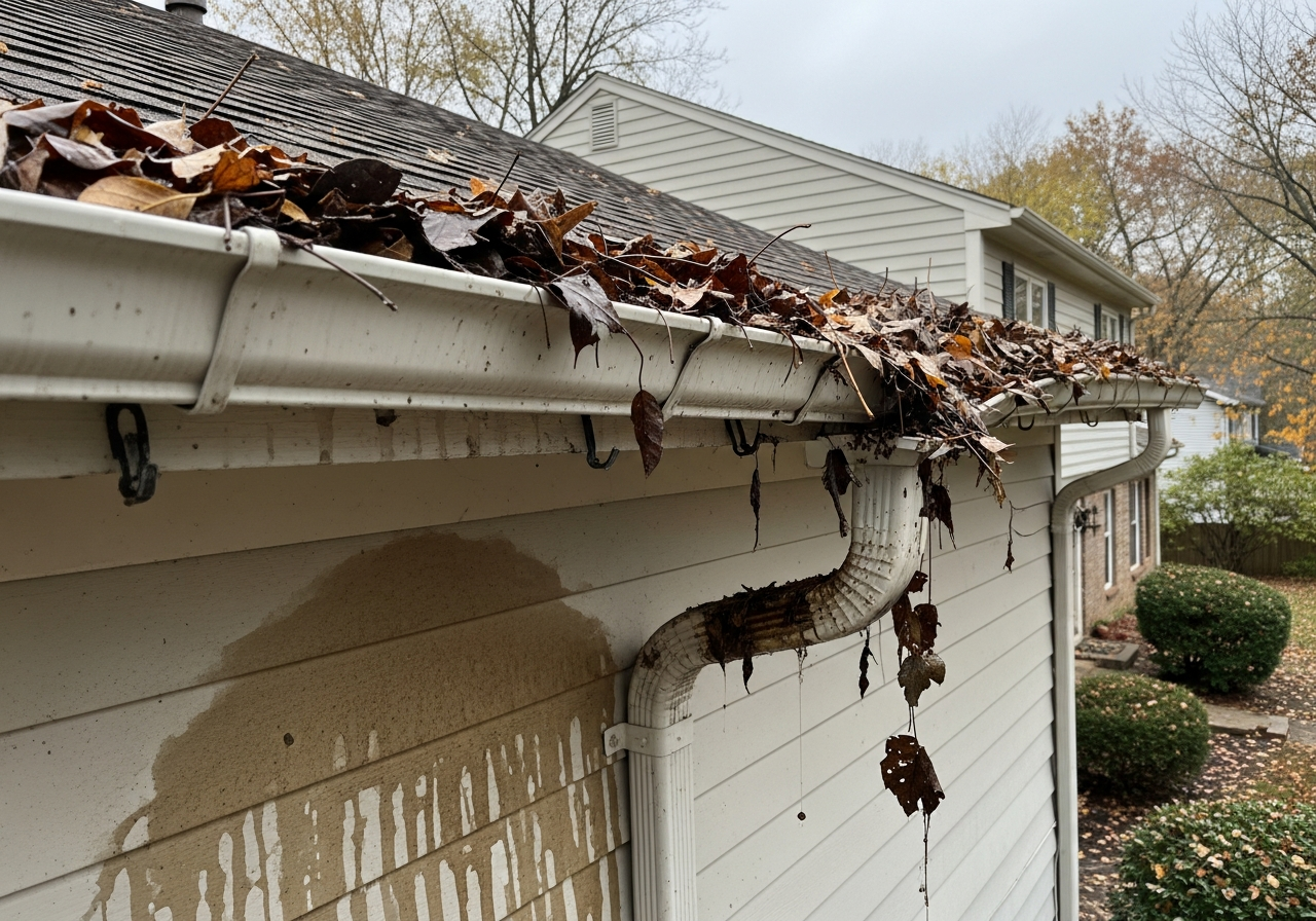 Gutter repair service fixing leaking seam in Yoakum, Texas
