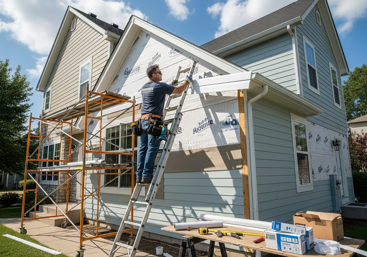 Beautiful vinyl siding installation on Yoakum, Texas home